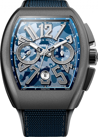 Replica Franck Muller Vanguard Blue Camo watch V 45 CC DT CAMOU BLUE